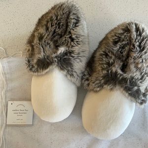 Pottery Barn Ombré Faux Fur Cozy Booties